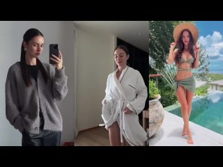 beautiful fashion influencer