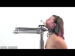 metal bondage. emily addams vs the deep throat trainer
